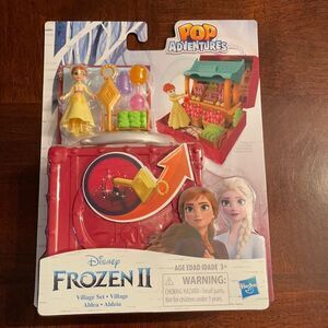 Disney Frozen Village Set playset with Anna Doll Figure Pop Adventures